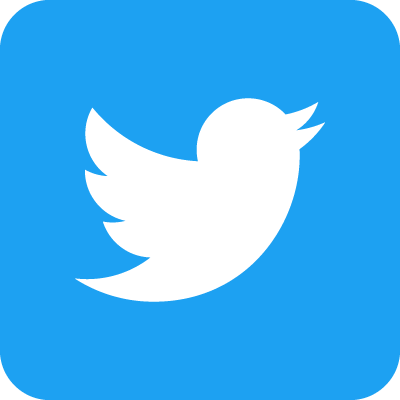 twitter social icon rounded square color