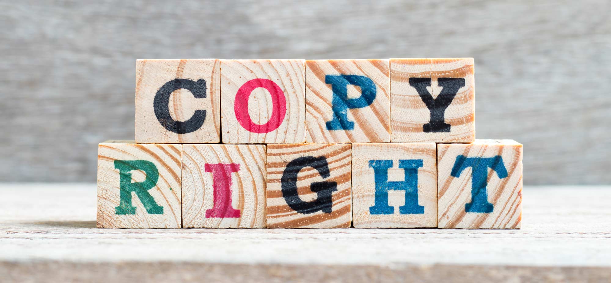 copyright blocks color